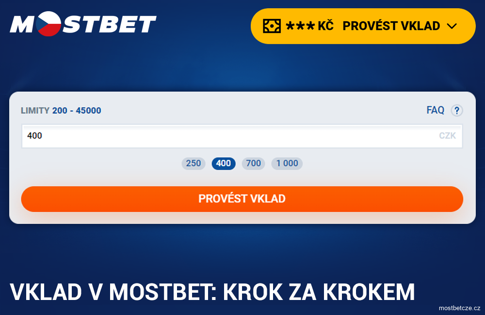 Návod na doplnění zůstatku v Mostbet CZ