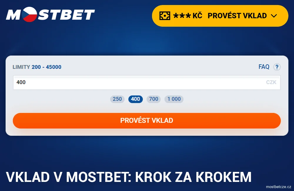 Návod na doplnění zůstatku v Mostbet CZ